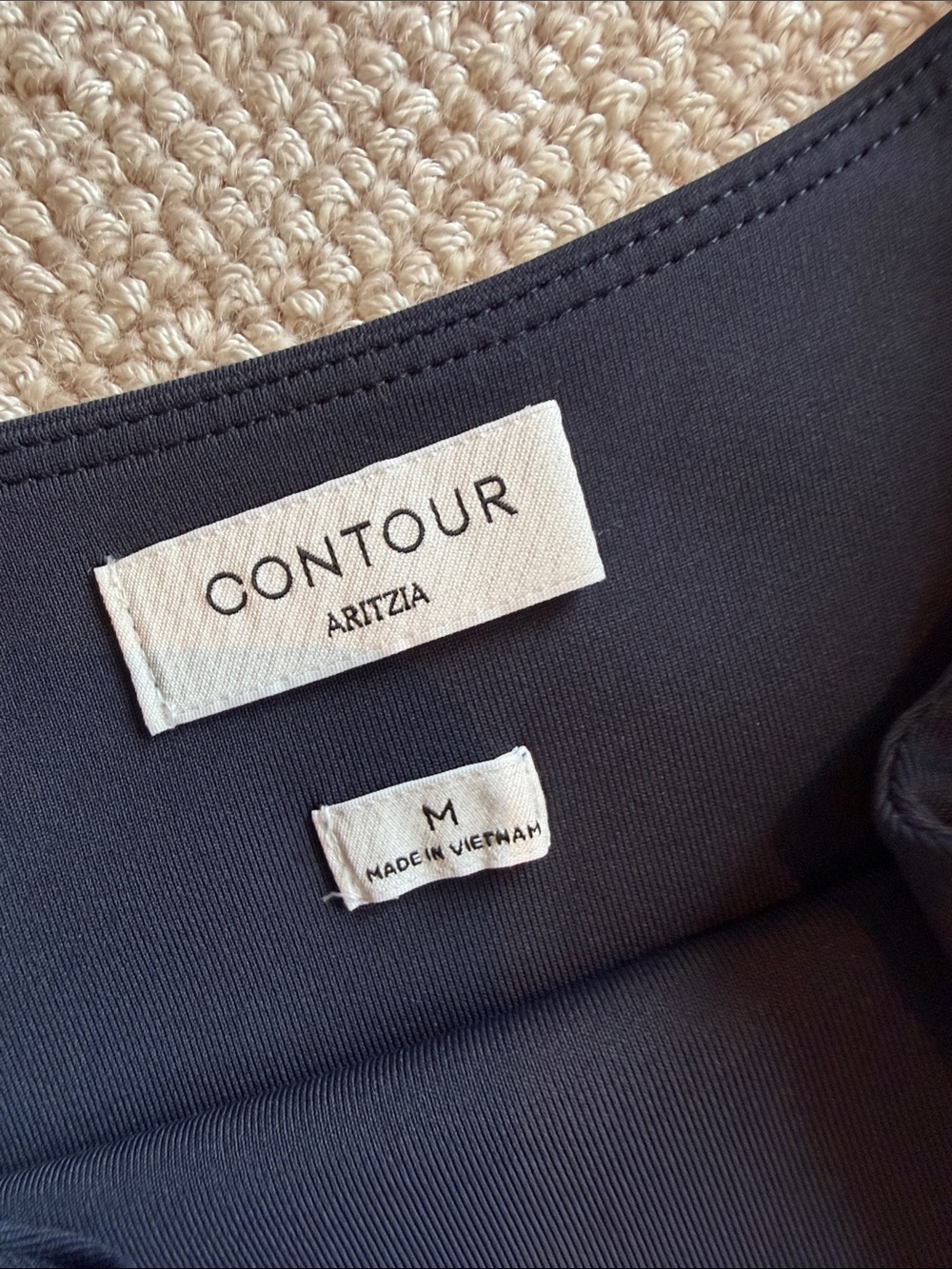 Aritzia Navy-Black Maxi Slip Dress with Spaghetti Straps - Picture 2 of 4